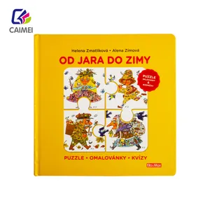 New Design Education Children Hardcover Book Printing Puzzle Books For Kids