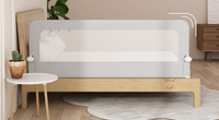 Barrière de lit bébé réglable et pliable, protection de sécurité pour enfants et tout-petits, barrière de lit portable pour berceau, direct usine