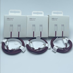 Nuevo Cable de Carga USB-C a USB-C Trenzado Color Vino Tinto de 1M con Carga Rápida PD para iPhone 15-18 con Caja Original - Product Image 5