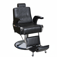 Chaise de barbier confortable et élégante au design moderne, table de manucure pour salon de coiffure, utilisation en extérieur, mobilier de salon commercial en métal