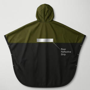 <span class=keywords><strong>Poncho</strong></span> <span class=keywords><strong>de</strong></span> <span class=keywords><strong>pluie</strong></span> imperméable, coupe-vent, respirant, léger, réutilisable et pliable pour adultes, randonnée, marche, camping - Product Image 4