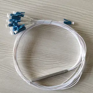 1x16 2*16 Mini tubo de acero tipo fibra PLC Splitter con conector LC/UPC