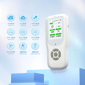Medidor de calidad del aire 9 en 1 multifunción para exteriores, dispositivo de prueba de aire CO2 PM2.5 TVOC HCHO, temperatura y humedad con soporte - Product Image 5