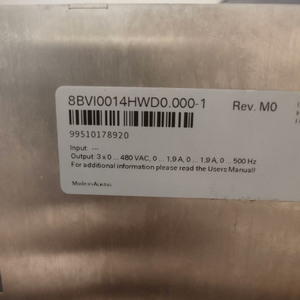 Variateur de vitesse ACOPOS Multi I0014D 8BVI0014HWD0.000-1 - Product Image 3