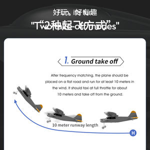 Avión de Juguete a Control Remoto AiJH, Modelo de Avión de Combate Senas, Avión Rc - Product Image 5