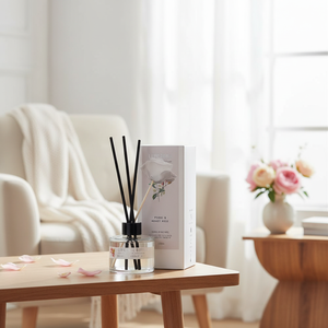 [LIFEZONE] Home Fragrance <b>Reed</b> <b>Diffuser</b> Home Fragrance Peoni & honey rose 130ml with Long Lasting Scent - Product Image 3