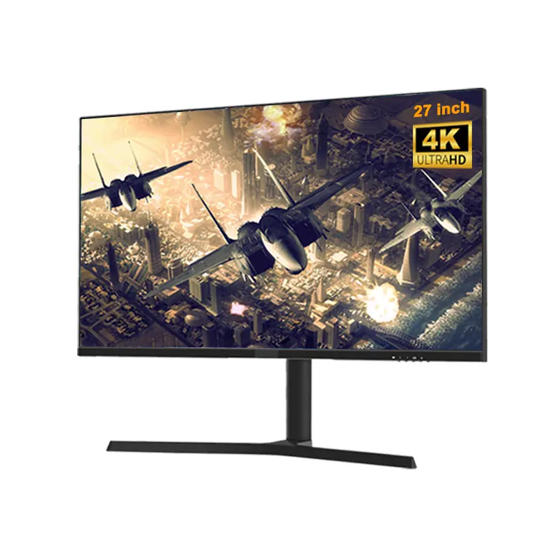 27 Inch QHD/UHD Gaming Monitor with Lifting  Rotate  Pitch Adjustable Bracket and RGB Lighting on Back Side