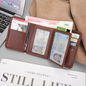 Portefeuille multifonctionnel en cuir véritable pour homme avec plusieurs compartiments pour billets et design multi-positions - Product Image 2