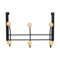 Organisateur de manteau en métal de qualité supérieure avec 6 crochets crochets de ménage pour les chapeaux de manteau de stockage de vêtements