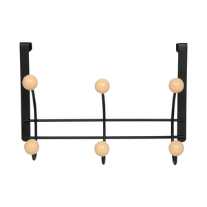 Organizzatore di cappotti in metallo Over-the-Door Premium con <span class=keywords><strong>ganci</strong></span> 6 <span class=keywords><strong>ganci</strong></span> per uso domestico per cappelli di abbigliamento - Product Image 3