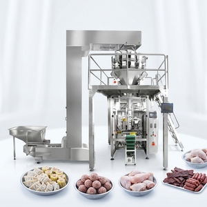 Machine d'emballage verticale automatique pour sachets, remplissage et scellage, pour frites surgelées, boulettes de viande séchées, poisson, poulet, bœuf, de 1 à 5 kg - Product Image 1