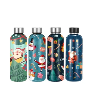 Wholesale buzio insulated water bottle-Wholesale Stainless Steel Water Bottle Double Wall Vacuum Insulated Water Drink Bottle with Lid