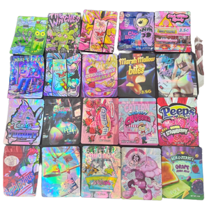 In Stock Boxes Printing Different Surface Effect Boxes 3.5g <strong>Myler</strong>/ <strong>Bag</strong> and Box Mylar <strong>Bags</strong> Packaging Set - Product Image 6
