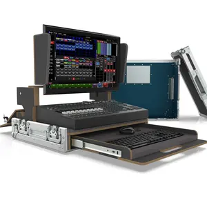 Kkmark-fundas de vuelo para mezclador de tamaño personalizado, con teclado y rueda integrada para NX1 NX WING Touch y Dell 24, Monitor táctil P2418HT