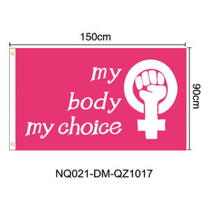 Banderas impermeables de poliéster personalizadas My Body My Choice Women Abortion Rights Garden <span class=keywords><strong>Pro</strong></span> Life, Bandera de pared personalizada, mini banderas personalizadas - Product Image 6