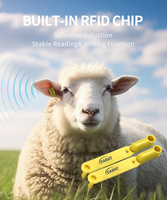 Nueva Etiqueta Electrónica para Ganado CASHT TPU E-012 con Código de Barras RFID LF, 81x11mm