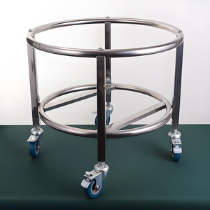 رف أدوات مطبخ احترافي من الفولاذ المقاوم للصدأ معتمد من NSF رف تخزين معدني مع إطار متين - Product Image 2