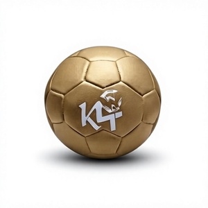 Balón de Fútbol Dorado con Logotipo K4, Material PU, Equipo de Entrenamiento de Artes Marciales - Product Image 1