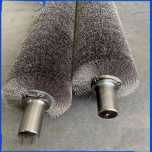 Rouleau de <span class=keywords><strong>brosse</strong></span> métallique en acier inoxydable de 200MM fourni par le fabricant pour l'élimination de la rouille - Product Image 3
