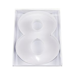 Caja de cartón con forma de alfabeto y números para regalos, comida o arreglos florales - Product Image 6