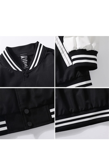 Giacca da Baseball <span class=keywords><strong>Varsity</strong></span> da uomo personalizzabile con maniche con Logo multicolore Hip Hop Training Sport stile Letterman Design - Product Image 3