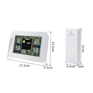 Top Bán Máy Tính Để Bàn Hiện Đại Không Dây Kỹ Thuật Số Trạm Thời Tiết Đồng Hồ Thông Minh Điện Tử Với Lịch Tính Năng - Product Image 2