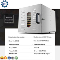 6 8 10 Trays Hete Verkoop Thuisgebruik Voedsel Droog Machine Mini Voedsel Droger Dehydrator Drogen Machine Groente En Fruit drogen Machine