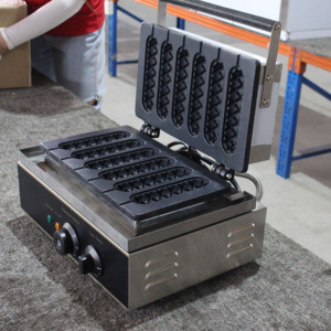 Machine à Snacks commerciale en forme de Hot-Dog, Machine à gaufres croustillantes en Six parties, <span class=keywords><strong>prix</strong></span> de gros - Product Image 2