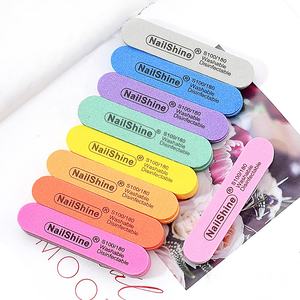 90x20mm Mini tampon dosya kısa tırnak törpüsü zımpara sünger Eva 9 renkler stok kum dosya ve tamponlar pembe - Product Image 3