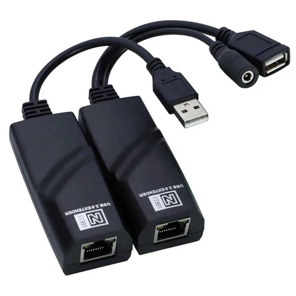 USB 2.0 Extender auf RJ45 über Cat5 Cat5E Cat6 bis zu 100 Meter für USB-Flash-Disk und Maus tastatur und mehr