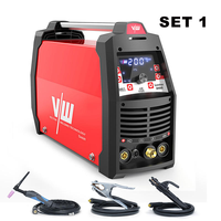 VECTOR AC DC Plasma TIG MMA Welder 220V Cutter Aluminum Welding Machine German Brand Newyork2500