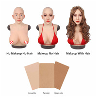 100% réaliste Silicone femme masque facial pour Halloween Cosplay fête Festival de Pâques et noël-accessoires drôles Cross-dressing