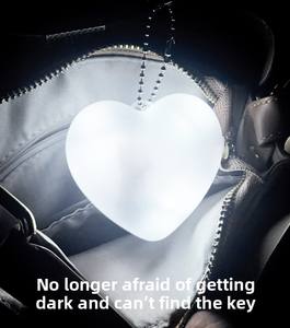 Lámpara de Bolso al por Mayor con Clip para Llavero, Regalos de Navidad, Sensor Táctil en Forma de Corazón, Redondo y Estrella para Mujer, Hogar Inteligente - Product Image 5