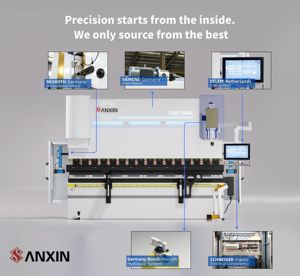 Prensa Metálica de 100T 200T para Doblar Chapas con Sistema de Control CNC DELEN, Precio de Prensa de Placas - Product Image 2