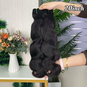 ผมต่อแบบ Body Wave ยี่ห้อ Remy ขายส่งยอดนิยม น้ำหนัก 100 กรัมต่อแพ็ค ผมแท้ 100% แบบ Super Double Drawn - Product Image 2