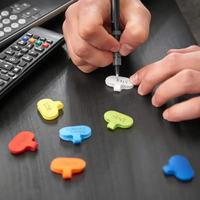 Etiquetas de nailon para cables, etiquetas reutilizables para identificación de cables, marcadores organizadores de cables para escribir, para el hogar y la oficina, muestra gratuita
