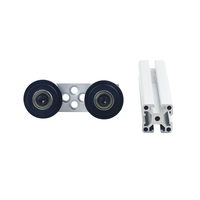 Rouleau de guidage mobile OX 4040 pour profilé en aluminium à rainure en T, pièce d'assemblage de poulie, rouleau de guidage de convoyeur 1 pièce pour l'automatisation de l'assemblage