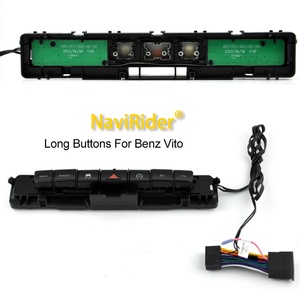 Central Panel Hazard Light Buttons Bar Compatible With Android Screens for Mercedes Benz Vito 114 Mixto W447 2018 Radio Buttons - Product Image 3