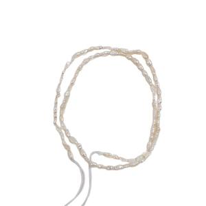 Collar de Perlas Keshi Irregulares de 3 mm, Collar de 40 cm con Cuentas de Explosión, Cuentas Sueltas de Agua Dulce Naturales Semiterminadas para Material de Bricolaje - Product Image 5