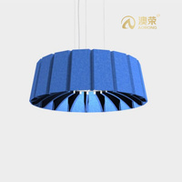 Usine originale personnalisée Perturbation sonore Plafonniers en matériaux recyclés PET feutre abat-jour acoustique