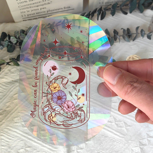 Nouveaux modèles arc-en-ciel fabricant attrape-soleil autocollant <span class=keywords><strong>pour</strong></span> fenêtre décalcomanies oiseaux <span class=keywords><strong>Anti</strong></span> <span class=keywords><strong>Collision</strong></span> Suncatcher fenêtre autocollants - Product Image 5