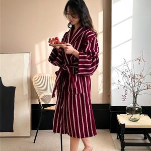 Commercio all'ingrosso accappatoio Jacquard taglio pila 100% <span class=keywords><strong>tessuto</strong></span> di cotone materiale <span class=keywords><strong>per</strong></span> le donne degli uomini leggero assorbente accappatoio - Product Image 1