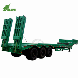 Semi-<span class=keywords><strong>remorque</strong></span> à plateau bas pour bois de construction avec parois latérales - Product Image 3