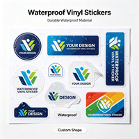 Etiqueta Adhesiva de Vinilo Impermeable en Rollo para Botellas, Etiqueta Personalizada con Logotipo, Etiqueta de Producto, Impresión de Etiquetas Holográficas Personalizadas