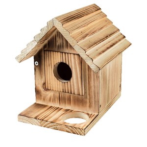 Outdoor Wooden Bird House with predator Nesting Box Wild Bird Viewing Hanging <b>Gap</b> Garden Bird Feeding Rural Cottage - Product Image 5