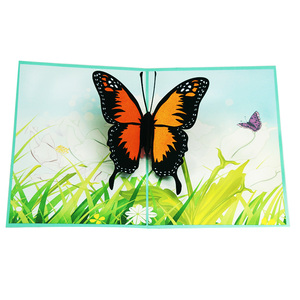 Tarjetas 3D Pop-up de <span class=keywords><strong>cumpleaños</strong></span> y aniversario Para <span class=keywords><strong>Hija</strong></span> Tarjetas de felicitación con temática de mariposa para niños hechas de papel - Product Image 3