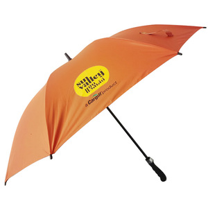 Parapluie de golf droit en pongé de haute qualité, <span class=keywords><strong>orange</strong></span>, grande protection UV, avec logo promotionnel imprimé, 30 pouces, <span class=keywords><strong>fibre</strong></span> de verre - Product Image 1
