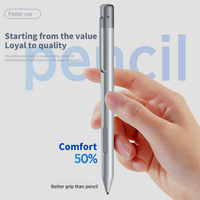 Stylo capacitif actif en métal à 4096 points tactiles, avec attraction magnétique, anti-choc, pour Microsoft Surface Pro 7/6/5/4/3