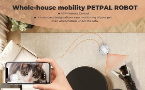 Độ Nét Cao Nhỏ Gọn Đồng Hành <span class=keywords><strong>Robot</strong></span> Sphere Mạnh Mẽ Được Thiết Kế Vui tươi Tương Tác Pet Đồ Chơi Cho Chó Mèo Làm Silicone - Product Image 5