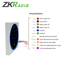 Temassız Erişim Kontrolü Okuyucusu 13.56MHz 125khz Ofis Binası Güvenlik Sistemi için Su Geçirmez Akıllı Kart Okuyucusu